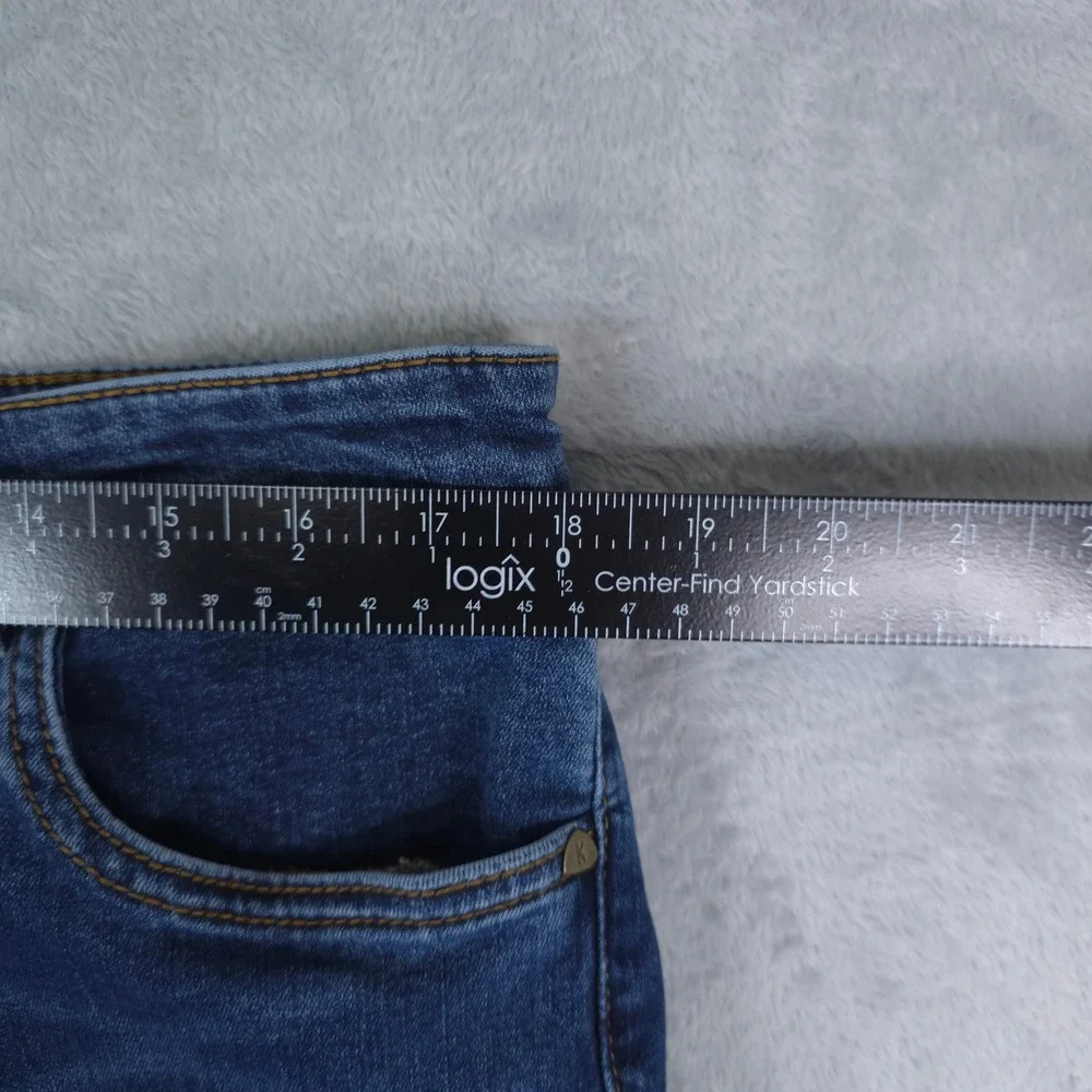 KUT from the Kloth‎ Jeans Womens 14 Blue Slouchy Boyfriend Dark Wash Whiskering